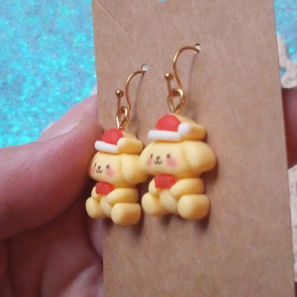 Pompompurin Christmas earrings - Picture 4 of 6